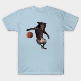 Dog Meme: Dog playing basketball T-Shirt